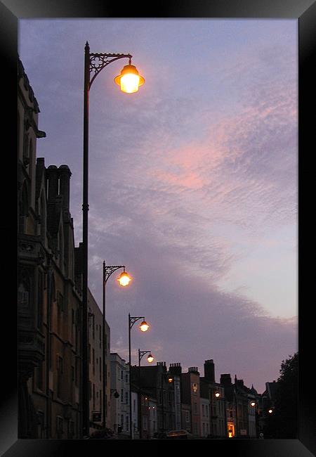 Oxford at dusk Framed Print by Graham Piper