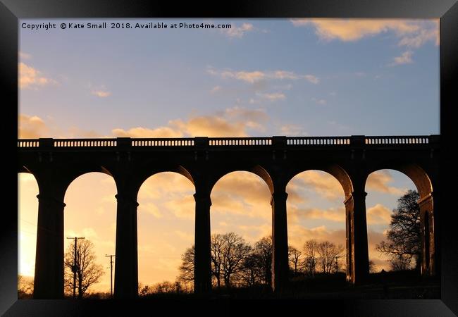 Viaduct Framed Print by Kate Small