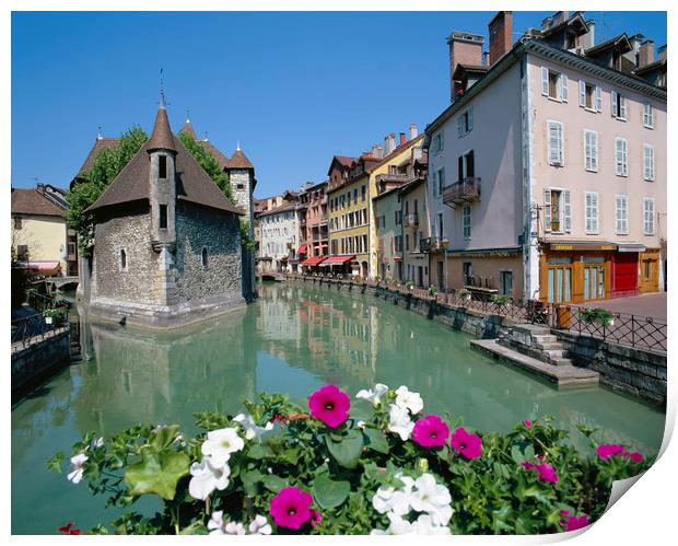 ANNECY, RHONE ALPS FRANCE  Print by Philip Enticknap