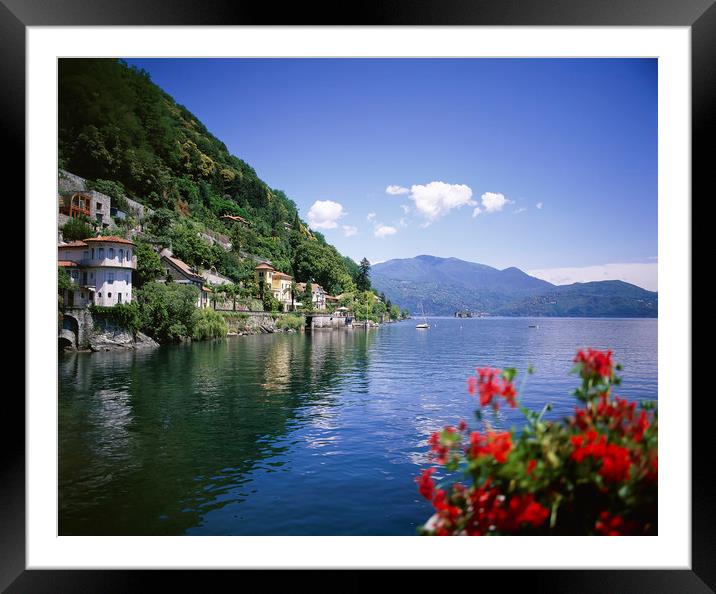 CANNERO RIVIERA.LAKE MAGGIORE ITALY  Framed Mounted Print by Philip Enticknap