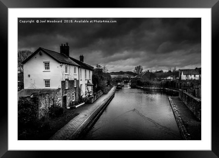 Brecon Canal Cottages Framed Mounted Print by Joel Woodward