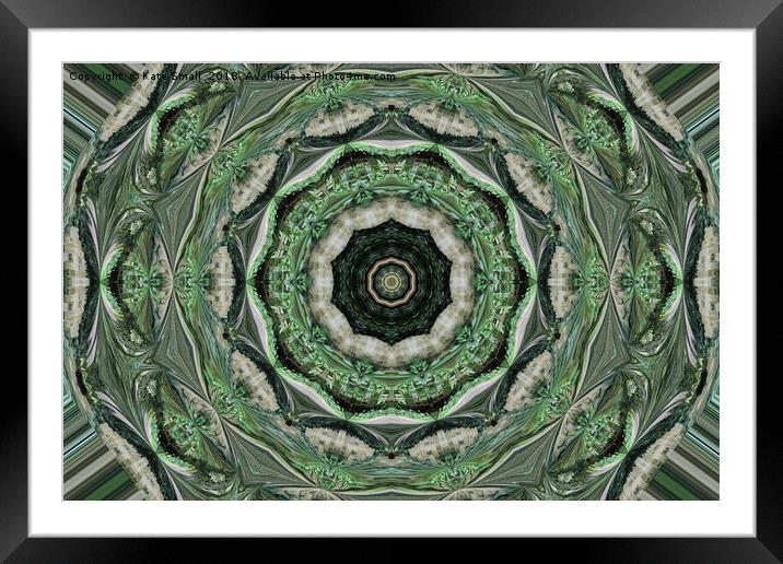 Emerald Framed Mounted Print by Kate Small