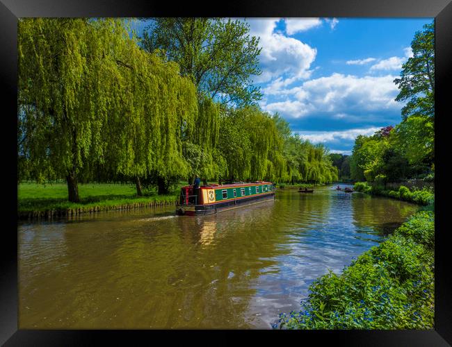 The River Wey.Guildford ,Surrey,England. Framed Print by Philip Enticknap