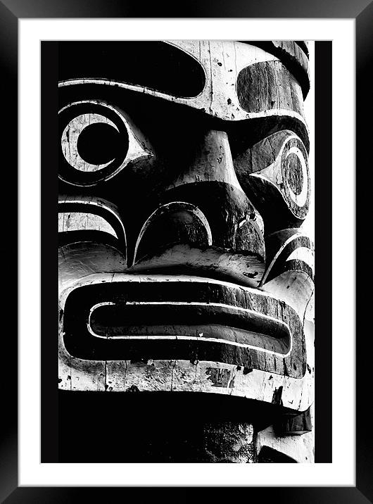 Totem Framed Mounted Print by Chris Manfield