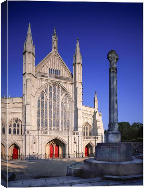 Winchester Cathedral , Hampshire England  Canvas Print by Philip Enticknap