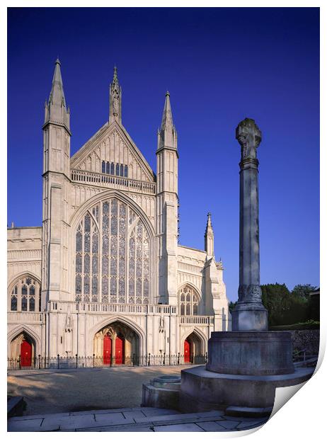 Winchester Cathedral , Hampshire England  Print by Philip Enticknap