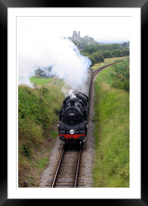 Corfe express Framed Mounted Print by Graham Piper