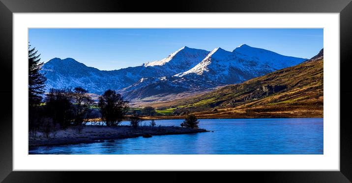 Majestic Snowdon Framed Mounted Print by Kingsley Summers