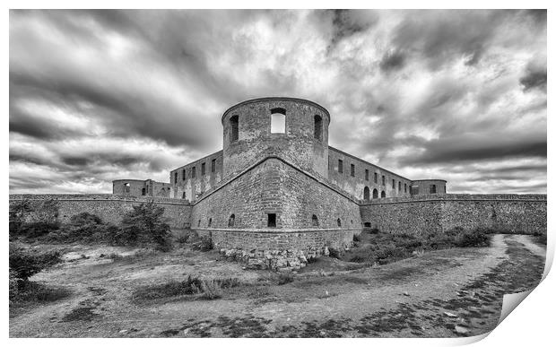 Borgholm Castle Ruin Panorama Print by Antony McAulay