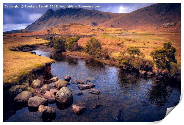 a Road of River Print by Svetlana Sewell