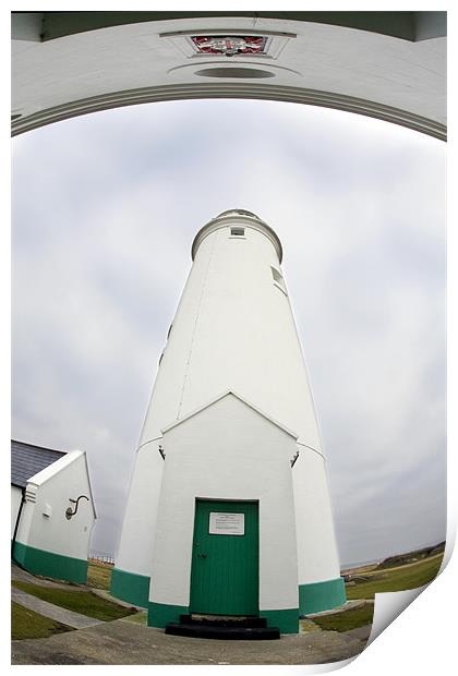 Hurst Point Lighthouse Print by Tony Bates