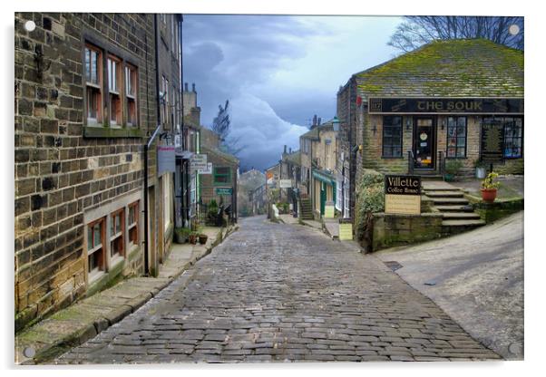 Haworth Yorkshire  UK. Acrylic by Irene Burdell
