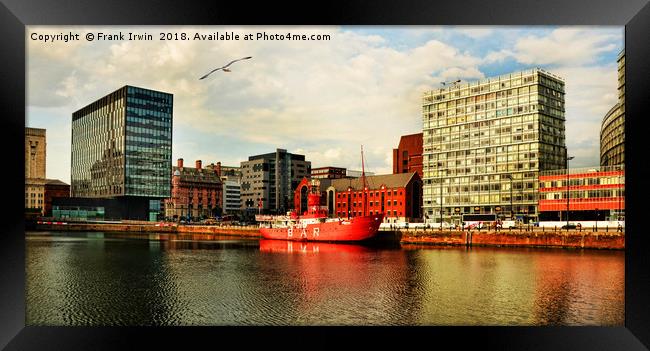 Liverpool Architecture across Canning Dock. Framed Print by Frank Irwin