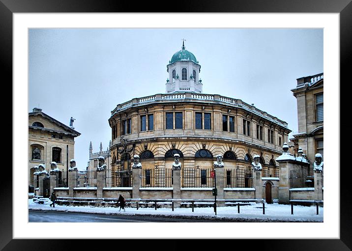 The Sheldonian Theatre, Oxford Framed Mounted Print by Karen Martin