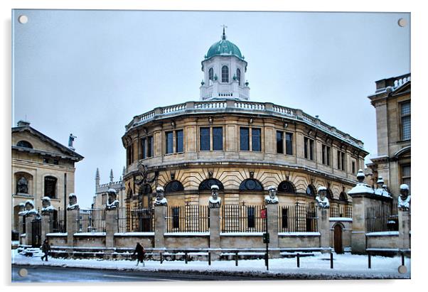 The Sheldonian Theatre, Oxford Acrylic by Karen Martin