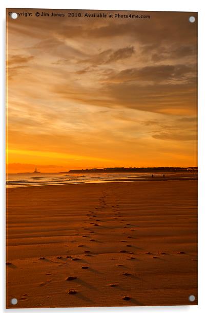  Walking towards the Daybreak Acrylic by Jim Jones
