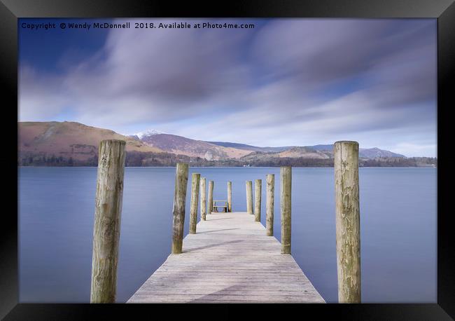 Ashness Jetty, Derwentwater, Lake District. UK Framed Print by Wendy McDonnell