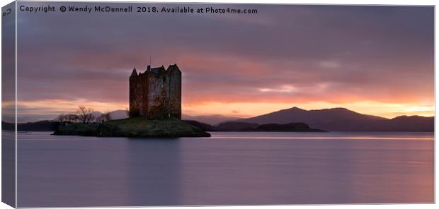 Castle Stalker, Scottish Highlands, UK Canvas Print by Wendy McDonnell