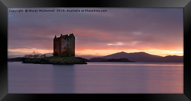 Castle Stalker, Scottish Highlands, UK Framed Print by Wendy McDonnell
