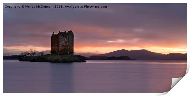 Castle Stalker, Scottish Highlands, UK Print by Wendy McDonnell