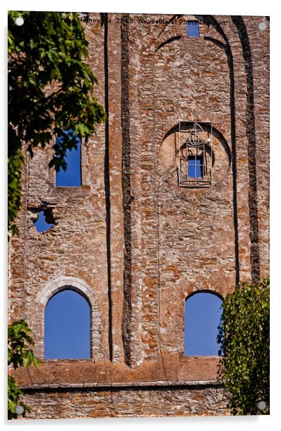Windows Of An Old Convent Acrylic by Jukka Heinovirta