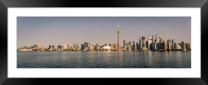Toronto Harbour Panorama  Framed Mounted Print by Naylor's Photography
