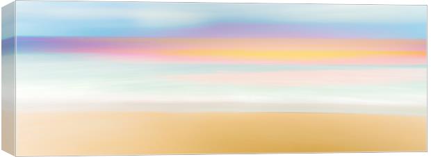 Golden Sunset on Hayle Beach Canvas Print by Beryl Curran
