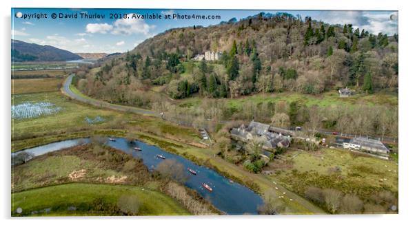 Plas Tan y Bwlch, Snowdonia Acrylic by David Thurlow