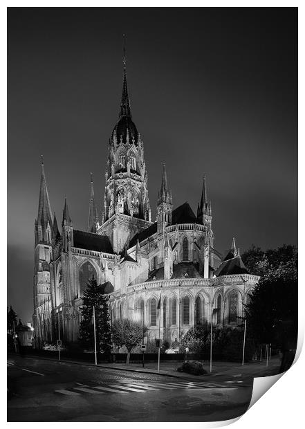BAYEUX CATHEDRAL,FRANCE Print by Philip Enticknap