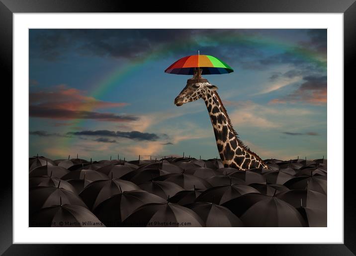 Stand Out From the Crowd Framed Mounted Print by Martin Williams