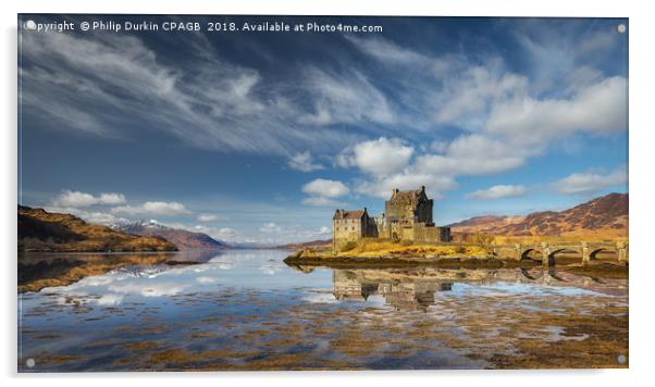 Eilean Donan Castle - Scotland Acrylic by Phil Durkin DPAGB BPE4