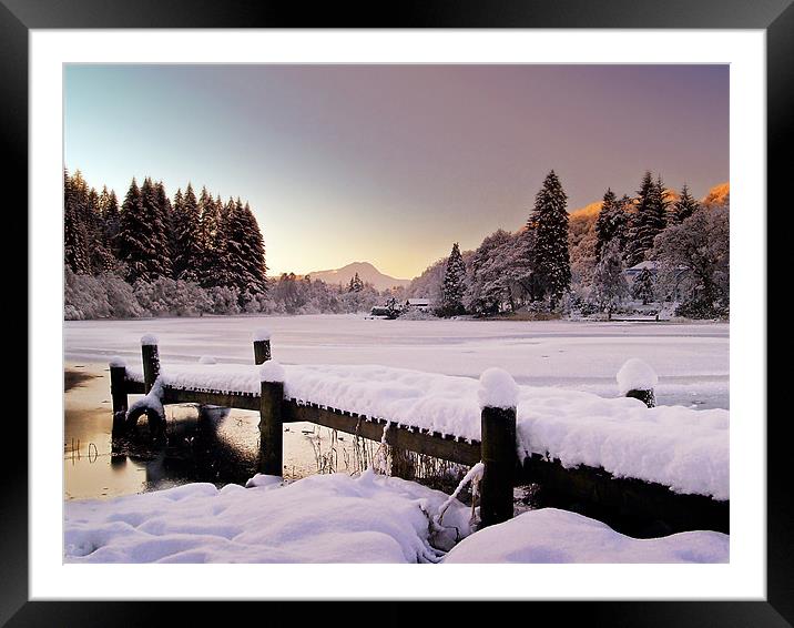 Loch Ard Scotland Framed Mounted Print by Aj’s Images