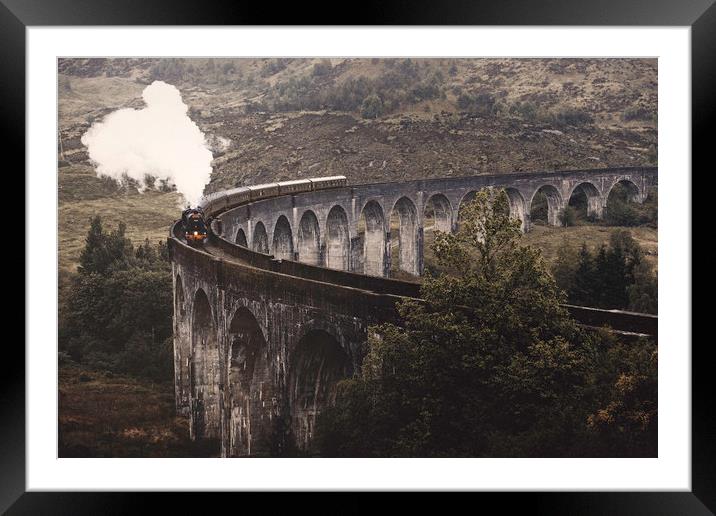 Glenfinnan Viaduct.                     Framed Mounted Print by andrew bagley