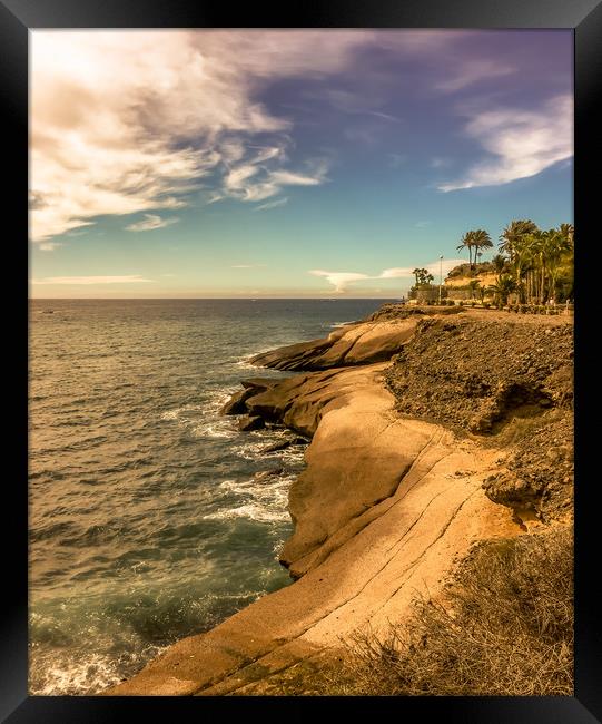 To the Bay Costa Adeje Framed Print by Naylor's Photography