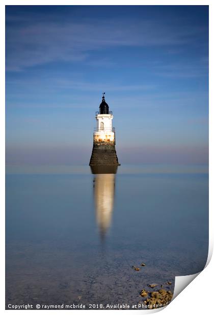 Plover Scar Lighthouse Print by raymond mcbride
