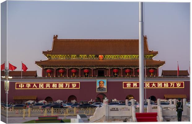 Tiananmen Canvas Print by Thomas Schaeffer