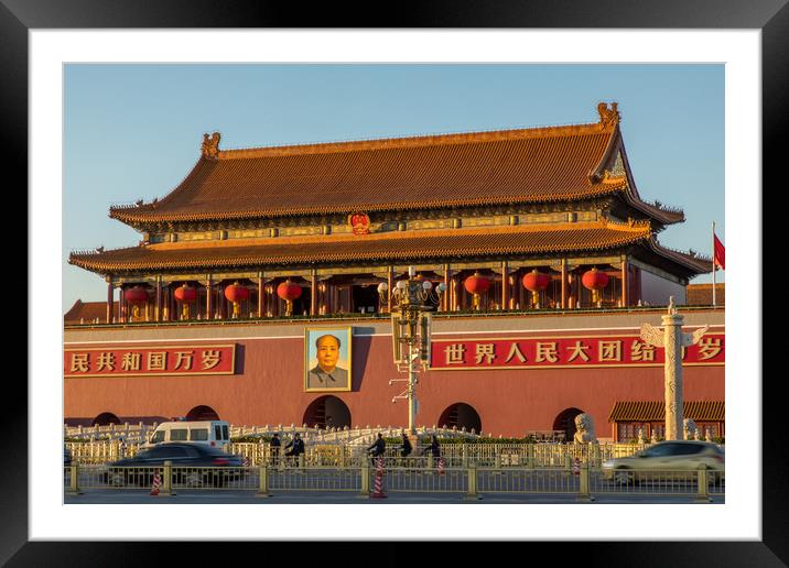 Tiananmen Framed Mounted Print by Thomas Schaeffer
