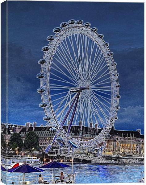 Fractals of the London Eye Canvas Print by David French