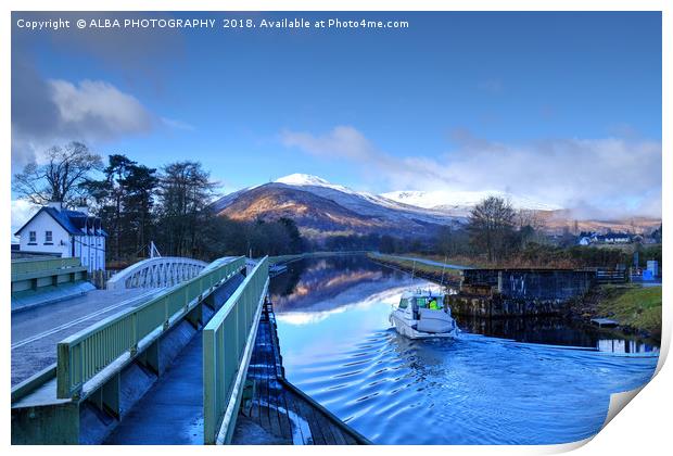 The Caledonian Canal, Corpach, Scotland. Print by ALBA PHOTOGRAPHY