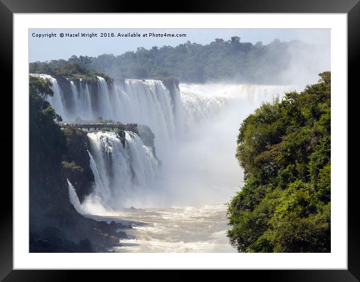 Iguazu Falls, Argentina Framed Mounted Print by Hazel Wright