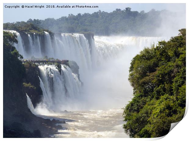 Iguazu Falls, Argentina Print by Hazel Wright