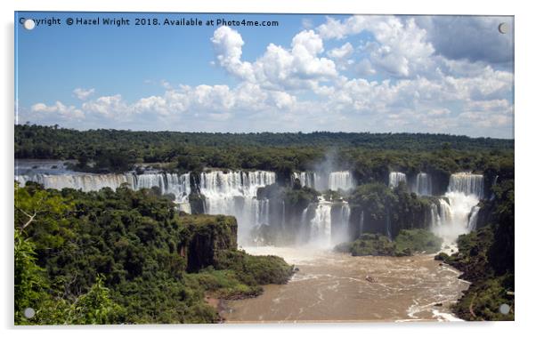 Iguazu Falls, Brazil Acrylic by Hazel Wright