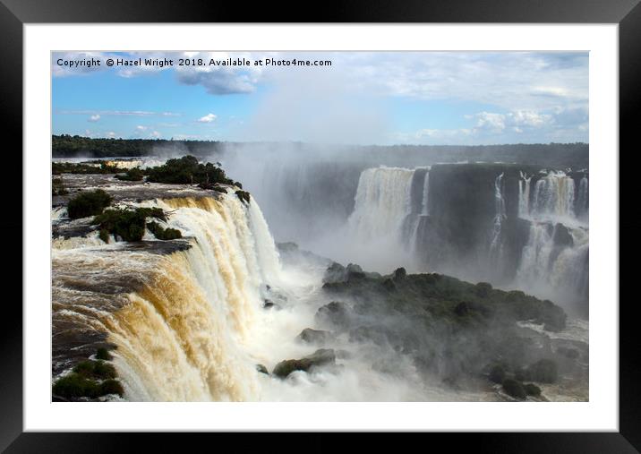 Iguazu Falls, Brazil Framed Mounted Print by Hazel Wright