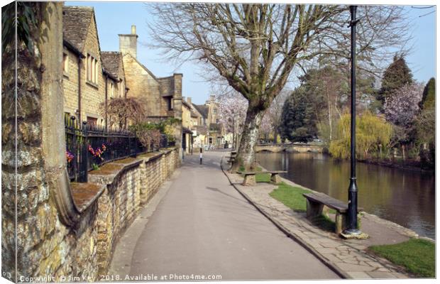 Bourton on the Water The Cotswolds Canvas Print by Jim Key