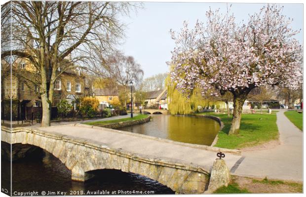 A Blossoming Spring in the Cotswolds Canvas Print by Jim Key