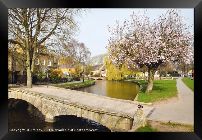 A Blossoming Spring in the Cotswolds Framed Print by Jim Key