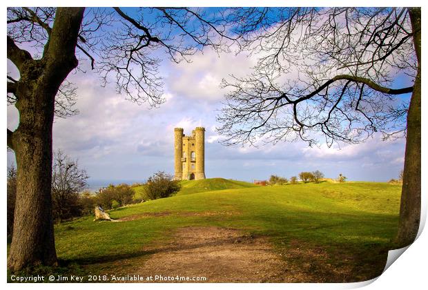 Broadway Tower The Cotswolds Print by Jim Key
