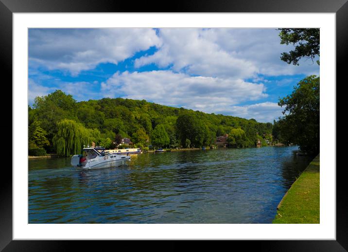 River Thames near Henley on Thames  Framed Mounted Print by Philip Enticknap