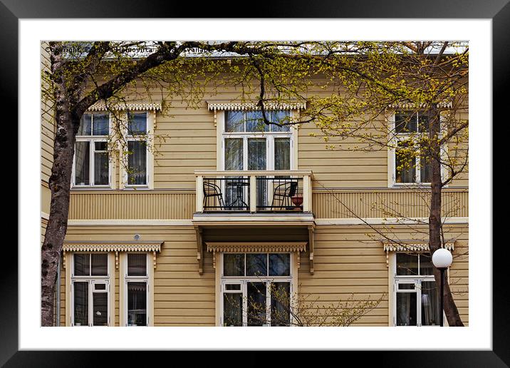 Balcony On The Second Floor Framed Mounted Print by Jukka Heinovirta