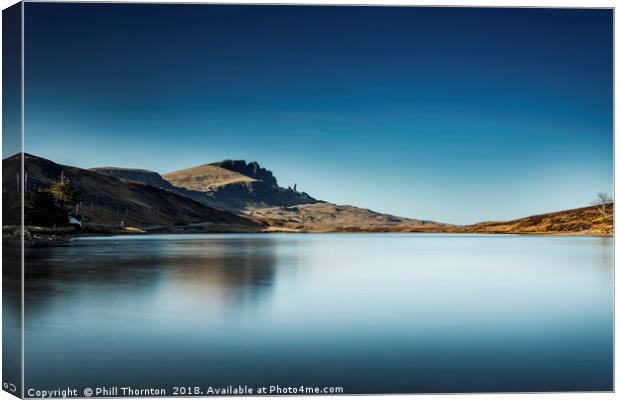 The Old Man of Storr No. 2 Canvas Print by Phill Thornton